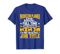 Production Planner Job Title - Production Designer Architect Maglietta, Uomo, Blu Reale, M