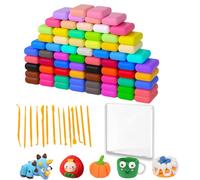 Produktkernwörter: Lufttrocknende Modelliermasse + 72 Beutel mit 36 Farben + 15 Werkzeuge + Superweich und leicht + Kreatives Bastelset für Kinder+ Menge: 72 Beutel+ Größe: 36 Farben+ Alter: