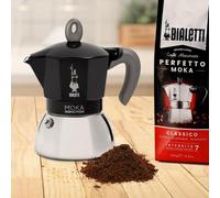 Produkttyp Mokka-Kanne Fassungsvermgen 09 l Kapazitt (in Tassen) 4 Tassen Produktfarbe Black Silver Gehusematerial Alumini NEW