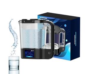 Produttore di Acqua idrogenata da 2 Litri, Tecnologia SPE PEM, Display a LED, autopulizia, Bottiglia infusore di H2 Portatile per la Salute di Tutta la Famiglia.
