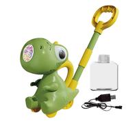 Produttore di bolle di dinosauro, giocattolo per spingere le bolle - Produttore automatico di bolle con luce a LED | 10 buche, giocattoli per il cortile dei dinosauri, intrattenimento ai