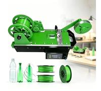 Produttore di filamenti riciclati, macchina per filamenti | Funzionamento con un clic, avvolgimento automatico, per laboratori di innovazione e workshop comunitari (verde)