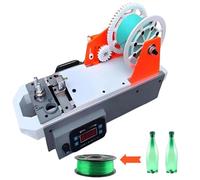 Produttore di filamenti riciclati, macchina per filamenti | Funzionamento con un clic, avvolgimento automatico, per laboratori di innovazione e workshop comunitari (verde-arancione)