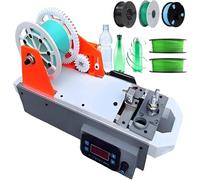 Produttore di Filamento 3D, Extrusore di Filamento Desktop, Riciclatore di Bottiglie di Plastica, Risparmia 90% dei Costi, Filamento 1.75mm, Controllo Numerico per Casa/Progetti DIY(Orange-Gray)