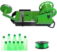 Produttore di Filamento 3D, Riciclatore di Bottiglie di Plastica, 10m di Filamento per Bottiglia, 300°C Regolabile, Display Numerico, 1.75mm ±0.05mm per Hobbyisti/Studio Piccoli(Green)