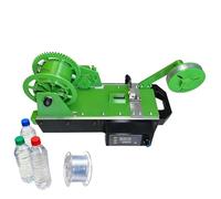 Produttore di Filamento,Filamento 3D Pultrudato da Bottiglie di Plastica,Riciclatore di Bottiglie con Temp/Velocità Regolabili,Macchina di Riciclaggio PET,per Famiglie,Studio Piccoli(Green)