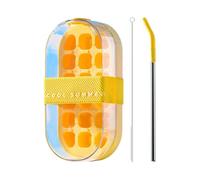 Produttore Di Ghiaccio - Vassoi Di Ghiaccio E - Bottiglia Riutilizzabile Per Congelare Facile Rilascio Per Casa, Caffetterie, Bar, Whisky, Cocktail, Bevande Fredde, Caffè E Rinfreschi