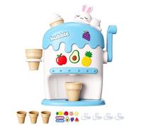 Produttore Di Schiuma Da Bagno a Parete con Manovella Interattiva | Giocattolo Da Vasca Crea In Schiuma Adatto A Bambine E Bambini 3 Anni E Oltre, Bagno, Vasca, Balcone, Piscina Blu