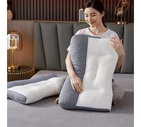 Proease - Cuscino ortopedico per apnea notturna, cuscino ortopedico per il sonno profondo, per apnea del sonno, super ergonomico, protegge collo e colonna vertebrale (grigio)