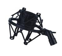 Proel APM225 - Supporto Professionale Ragno anti-vibrazione con doppia molla elastica e guaina protettiva per microfono a condensatore (Ø min - max: 44-48 mm), Nero (APM225)