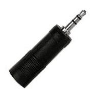 Proel AT120 Adattatore jack 3.5 mm stereo a jack 6.3 mm Femmina Stereo, Nero