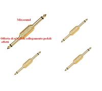 PROEL AT260G SET n° 4 JACK Adattatore professionale per PEDALI EFFETTI CHITARRA