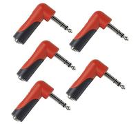 Proel Adattatore Jack AT263PRO da 6,3 mm a 3,5 mm stereo angolato – 5 pezzi