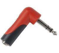 PROEL AT263PRO - Adattatore audio con spina jack maschio 6,3 mm stereo a presa femmina ad angolo da 3,5 mm stereo.