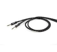 Proel BRV100 BW Brave Cavo Per Strumenti Jack Mono 6.3 mm / Jack mono 6.3mm Guaina in PVC flessibile con rivestimento in cotone Nero / Bianco (5mt)