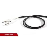 Proel BRV100LU3BK Cavo Jack Mono 6.3 mm a Jack mono 6.3mm flessibile 3 mt.