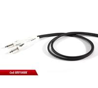 Proel BRV100LU3BK Cavo Jack Mono 6.3 mm a Jack mono 6.3mm flessibile 3 mt.