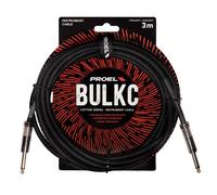 Proel BULK100CLU3BK Cavo telato jack Mono 6.3 a jack Mono 6.3 mm da 3mt Nero