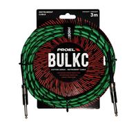 Proel BULK100CLU3GN Cavo jack Mono 6.3 a jack Mono 6.3 mm da 3mt Verde/Nero