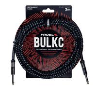 Proel BULK100CLU3LB Cavo jack Mono 6.3 a jack Mono 6.3 mm da 3mt Nero/Azzurro