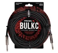 Proel BULK100CLU6BK Cavo telato jack Mono 6.3 a jack Mono 6.3 mm da 6mt Nero