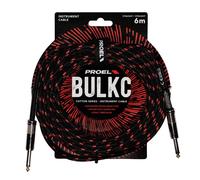 Proel BULK100CLU6BR Cavo jack Mono 6.3 a jack Mono 6.3 mm da 6mt Nero/Rosso