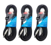 PROEL BULK100LU1 (3 unità) cavi di qualità professionale 1 metro jack mono 6.3mm