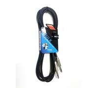 PROEL BULK140LU2 - Cavo audio professionale con connettori Jack Stereo 6.3mm a Jack Stereo 6.3mm da 2mt., Nero (BULK140LU2)