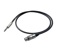 Proel BULK210LU5 - Cavo audio professionale bilanciato con connessioni spina jack Stereo 6.3 mm a cannon XLR 3P Femmina - 5mt., Nero