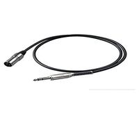 Proel BULK230LU3 Cavo bilanciato Jack Stereo 6.3 mm a Cannon XLR 3P Maschio