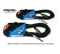 PROEL BULK230LU5 coppia cavi bilanciati professionali XLR JACK 5 metri 2 UNITA'