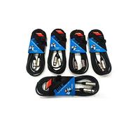 Proel BULK250LU10 - Set da 5 Cavi audio bilanciati professionali con connessioni Cannon XLR 3P Maschio a Cannon XLR 3F Femmina da 10mt, Nero (BULK250LU10-10mt - 5 Unità)