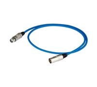 Proel BULK250LU10BL Cavo audio Cannon XLR 3P M a Cannon XLR 3F F, 10mt, Blu