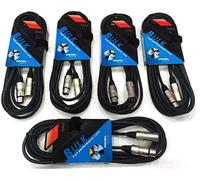 Proel Cavo audio bilanciato BULK250LU15 XLR 3P M e F da 15 mt Set 5 Nero