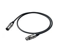 PROEL BULK250LU2 - Cavo Professionale Bilanciato per Microfono con connessioni presa volante Cannon XLR 3P Maschio a spina volante Cannon XLR 3P Femmina (2mt)