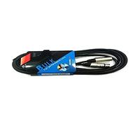PROEL BULK250LU3 - Cavo audio professionale bilanciato con connessioni Cannon XLR 3P Maschio a connettore Cannon XLR 3F Femmina - 3 metri - Nero