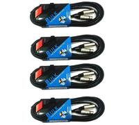 PROEL BULK250LU3 pack cavi audio professionali bilanciati XLR/XLR 3 mt 4 UNITA'