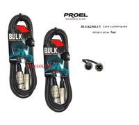 PROEL BULK250LU5 CAVO BILANCIATO MICROFONO CASSE CANNON XLR M/F SET 2 CAVI da 5m