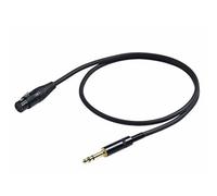 Proel CHL210LU1 Cavo Professionale Jack Stereo 6.3 a Cannon XLR 3P Femmina 1mt