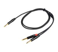 PROEL CHLP210LU3 - Cavo audio professionale a Y con jack Stereo 6.3 mm a 2 x jack Mono 6.3 mm (3mt)