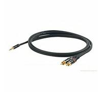 Proel CHLP215LU3 Cavo audio con nodo a Y Jack stereo 3.5mm a 2x spina RCA 3mt.