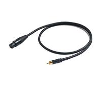 Proel CHLP270LU3 - Cavo Audio Professionale per strumenti con connessioni 1x RCA Maschio a connettore presa volante Cannon XLR 3F Femmina, Nero (3mt)