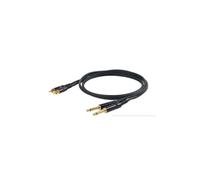 Proel CHLP310LU15 Cavo 2x Jack Mono 6.3mm a 2x spina RCA 1,5mt