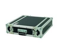 Proel CR102BLKM - Flight case 2U, Custodia a rack 19' con profondità utile corpo 33 cm, rivestimento in laminato plastico NERO antigraffio