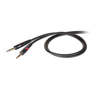 Proel DHG100LU1 Cavo Die Hard Gold Jack 6.3mm Mono a Jack 6.3mm Mono 1mt, Nero
