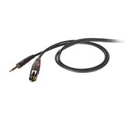 Proel DHG220LU1 Cavo sbilanciato Jack Mono 6.3mm a Cannon XLR 3P Maschio 1mt