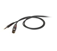 Proel DHG220LU10 Cavo sbilanciato Jack Mono 6.3mm a Cannon XLR 3P Maschio 10mt