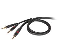 Proel DHG540LU18 Cavo professionale Jack 6.3mm Stereo a 2 Jack 6.3mm Mono 1,8mt