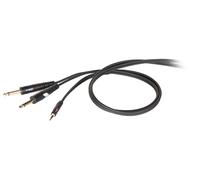 Proel DHG545LU18 Cavo audio jack 3.5 mm stereo a 2 x jack 6.3 mm mono, 1,8 mt.