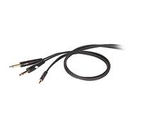 Proel DHG545LU3 - Cavo professionale con connettori stampati Die Hard Gold jack 3,5 mm stereo a 2 jack Ø 6,3 mm mono (DHG545LU3)